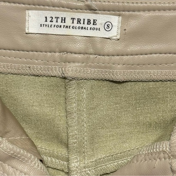 12th Tribe Vegan Leather Pants - Picture 4 of 9